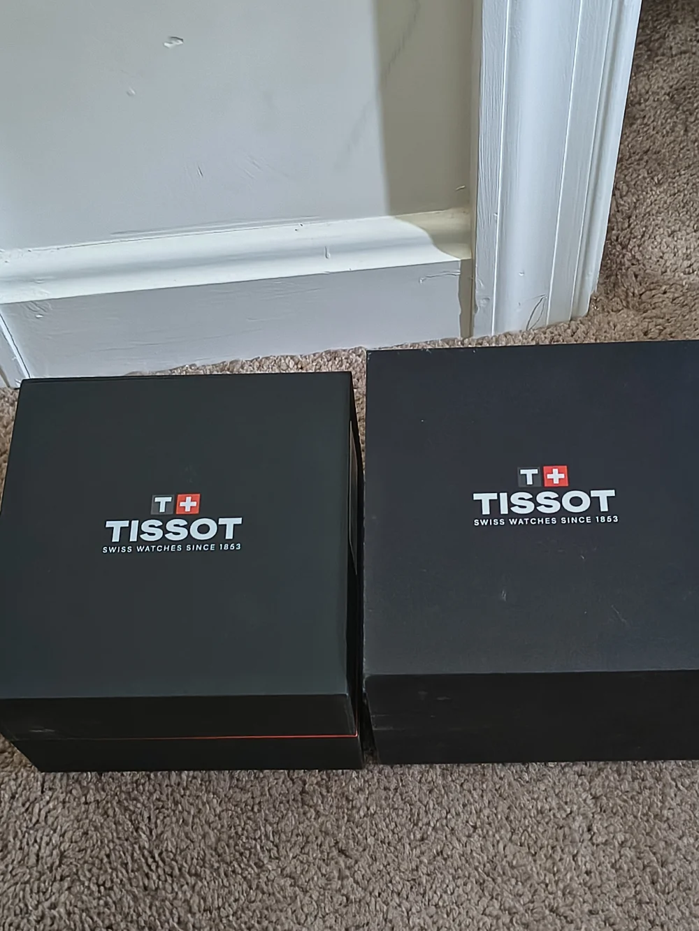 Tissot Black Watch Box And Sleeve - Picture 1 of 2